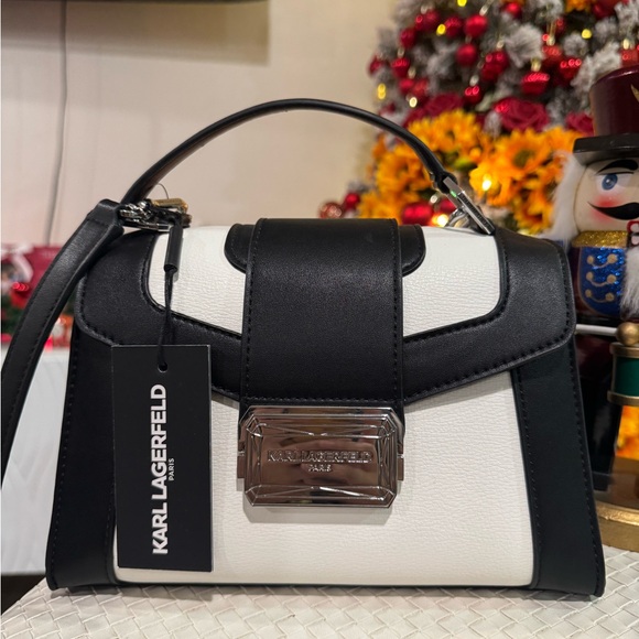 SALE🤍KARL LAGERFELD Paris linette leather satchel 🍒 - Picture 6 of 14